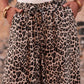 Relaxed fit leopard pants with wide leg style for comfort