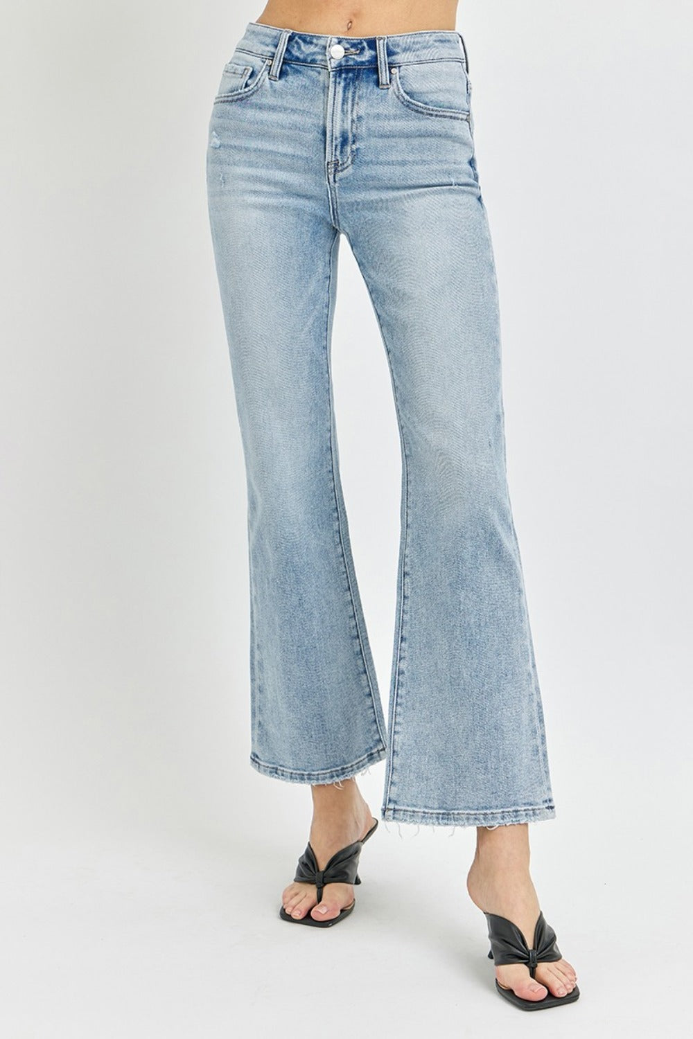 RISEN Jeans | High Rise Ankle Flare