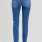 RISEN Jeans | Distressed High Rise Ankle Length Skinny Leg