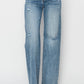 RISEN Jeans | High Waist Distressed Wide Leg