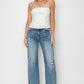 RISEN Jeans | High Waist Distressed Wide Leg