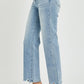 RISEN Jeans | Light Wash High Rise Straight Leg