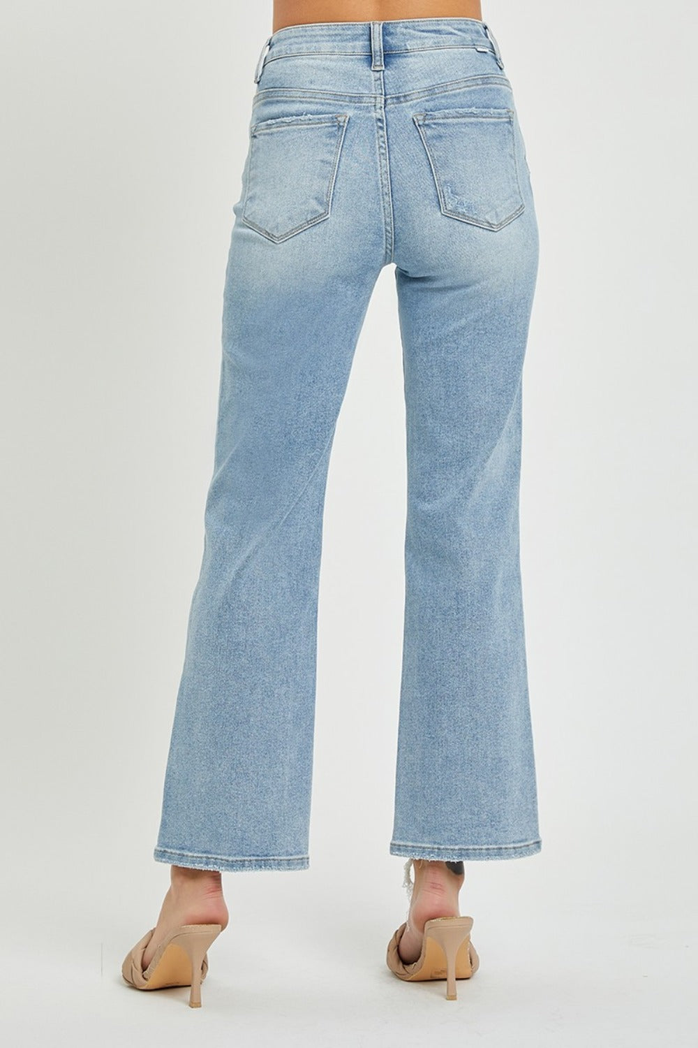 RISEN Jeans | Light Wash High Rise Straight Leg