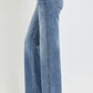 RISEN Jeans | Medium Wash High Rise Straight Leg 