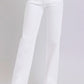 Classic RISEN High Waist Straight Jeans in white, designed for comfort and style.