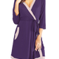 Tie Waist Surplice Neck Robe with Pockets - Whimsical Appalachian Boutique