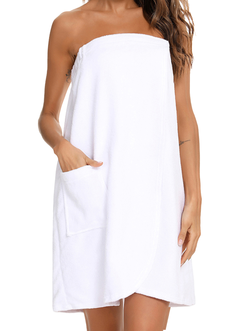 Strapless After-Shower Robe with Pocket - Whimsical Appalachian Boutique