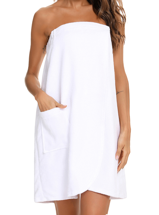 Strapless After-Shower Robe with Pocket - Whimsical Appalachian Boutique