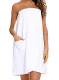 Strapless After-Shower Robe with Pocket - Whimsical Appalachian Boutique