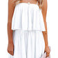 Ruched Spaghetti Strap Ruffle Romper - Whimsical Appalachian Boutique