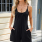 Scoop Neck Cami Romper with Pockets - Whimsical Appalachian Boutique