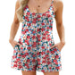 Scoop Neck Cami Romper with Pockets - Whimsical Appalachian Boutique