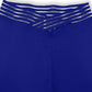 Stylish royal blue bootcut pants with V-waistband for plus size
