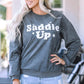 Saddle Up graphic sweatshirt with a western-inspired design.