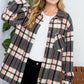 Plus Size Women's Button Down Plaid Shacket - Whimsical Appalachian Boutique