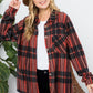 Plus Size Women's Button Down Plaid Shacket - Whimsical Appalachian Boutique