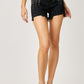 RISEN Frayed Hem Denim Shorts with Fringe Detail Pockets - Whimsical Appalachian Boutique