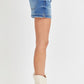 RISEN Low Rise Slit Denim Shorts - Whimsical Appalachian Boutique