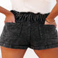 Paperbag Waist Black Denim Shorts - Whimsical Appalachian Boutique