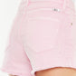 Kancan Raw Hem High Waist Pink Jean Shorts - Whimsical Appalachian Boutique