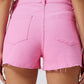 Distressed Leg Pink Denim Shorts - Whimsical Appalachian Boutique