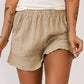 Relaxed Fit Linen-Blend Casual Shorts - Whimsical Appalachian Boutique