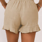 Relaxed Fit Linen-Blend Casual Shorts - Whimsical Appalachian Boutique