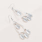 Lightweight silver hook earrings featuring delicate leaf charms for casual and elegant wear.
