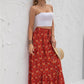 Boho Chic Print Maxi Skirt