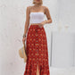 Boho Chic Print Maxi Skirt