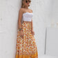 Boho Chic Print Maxi Skirt