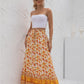 Boho Chic Print Maxi Skirt