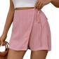 Chic & Breezy Textured Tie-Waist Skort