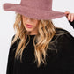 Soft fuzzy fedora hat for cozy wear
