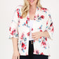 Lightweight ivory cardigan with beautiful floral design