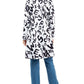 Long graphic print jacket for women, available in sizes S-3XL
