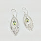 Statement earrings with alloy cutout and rhinestone accents