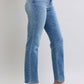 Judy Blue vintage wash jeans with thermal lining for added warmth
