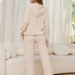 Stylish beige hoodie and pants for casual wear
