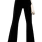Comfortable and stretchy black corduroy pants for versatile styling.
