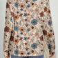 Comfortable khaki floral print blouse perfect for everyday wear.
