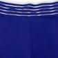 Elegant royal blue V-waistband pants in plus size
