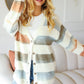 comfy layering cardigan with a warm stripe pattern
