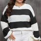 Plus Size Timeless Striped Round Neck Sweater