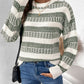 Striped Round Neck Crewneck Sweater