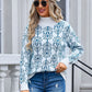 Angel Wings Flower Turtleneck Sweater