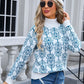 Angel Wings Flower Turtleneck Sweater