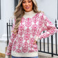 Angel Wings Flower Turtleneck Sweater