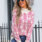 Angel Wings Flower Turtleneck Sweater