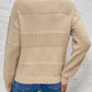 Johnny Collar Dropped Shoulder Sweater